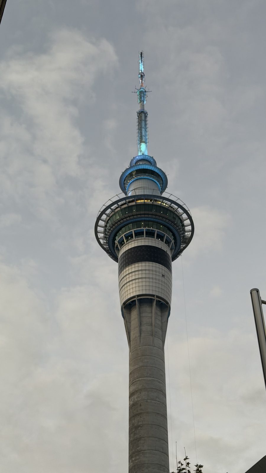 Auckland Sky Tower at dusk